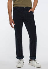 Spodnie Sztruksowe Męskie Mustang Tramper Navy Blazer 1013051 5324