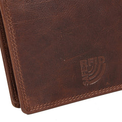 Skórzany Portfel Męski Mustang Udine Wallet Brown 06.101801