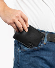 Skórzany Portfel Męski Mustang Udine Wallet Black 06.101900