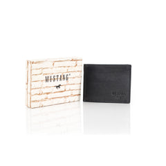 Skórzany Portfel Męski Mustang Udine Wallet Black 06.101900