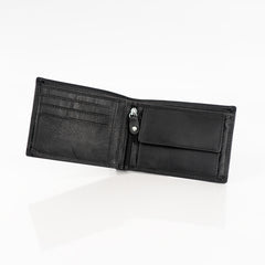 Skórzany Portfel Męski Mustang Udine Wallet Black 06.101900
