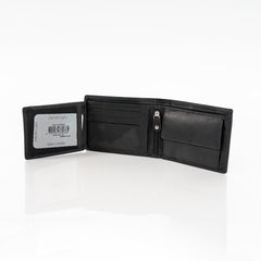 Skórzany Portfel Męski Mustang Udine Wallet Black 06.101900