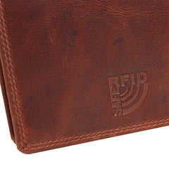 Skórzany Portfel Męski Mustang Udine Wallet Cognac 06.101831