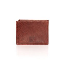 Skórzany Portfel Męski Mustang Udine Wallet Side Opening Brown 06.101901