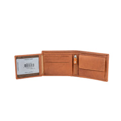 Skórzany Portfel Męski Mustang Udine Wallet Side Opening Cognac 06.101931