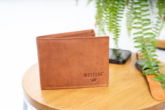 Skórzany Portfel Męski Mustang Udine Wallet Side Opening Cognac 06.101931