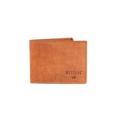 Skórzany Portfel Męski Mustang Udine Wallet Side Opening Cognac 06.101931