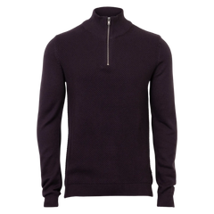 Marcus męski T-SHIRT STRIK Langdon Half Zip DARK PLUM 21-200161 8013