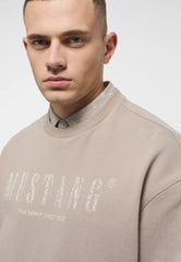 Męska Bluza Nierozpinana Mustang Style Ben Modern CN Moon Rock 1013505 3134