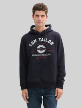 Męska Bluza Tom Tailor Printed Hoodie Sky Captain Blue 1043292 10668