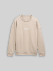 Męska Bluza Tom Tailor Relaxed Printed Crewneck Light Dove Grey 1045579 11754
