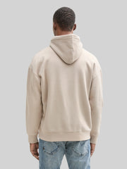 Męska Bluza Tom Tailor Relaxed Printed Hoodie Light Dove Grey 1045580 11754