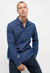 Męska Koszula Mustang Clemens Dobby Clr Total Eclipse 1014131 5226