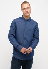 Męska Koszula Mustang Clemens Dobby Clr Total Eclipse 1014131 5226