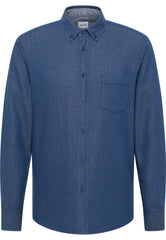 Męska Koszula Mustang Clemens Dobby Clr Total Eclipse 1014131 5226