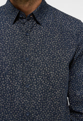 Męska Koszula Mustang Elmore Allover Print On Dark Blue 1015906 12673