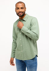 Męska Koszula Mustang Elmore Aop On Dark Green 1014762 12547