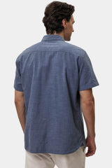 Męska Koszula Mustang Style Berkeley Middle Blue Two Tone 1016252 12722
