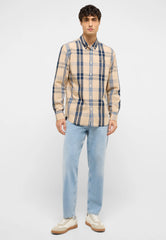 Męska Koszula Mustang Style Chester Big Check Navy 1017529 12858