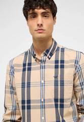 Męska Koszula Mustang Style Chester Big Check Navy 1017529 12858