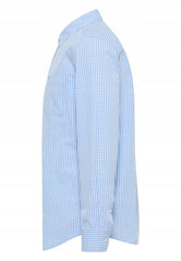 Męska Koszula Mustang Style Chester Gingham Check Light Blue 1016947 12795