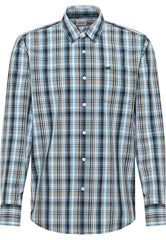 Męska Koszula Mustang Style Chester Poplin Multi Check Blue 1016958 12783