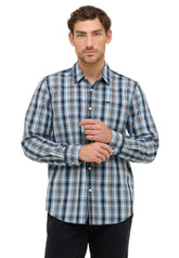 Męska Koszula Mustang Style Chester Poplin Multi Check Blue 1016958 12783