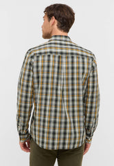Męska Koszula Mustang Style Chester Poplin multi check green 1016958 12784