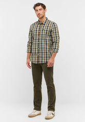 Męska Koszula Mustang Style Chester Poplin multi check green 1016958 12784