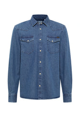 Męska Koszula Mustang Style Duver Denim Blue 1017538 5000 500