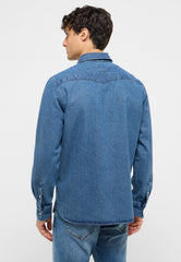 Męska Koszula Mustang Style Duver Denim Blue 1017538 5000 500