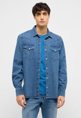 Męska Koszula Mustang Style Duver Denim Blue 1017538 5000 500