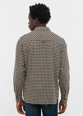 Męska Koszula Mustang Style Eastbridge Brushed Twill Mini Check Black 1016960 12786