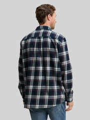 Męska Koszula Tom Tailor Comfort Checked Shirt Navy Multicolor Check 1047337 38516