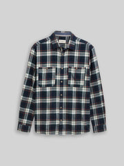 Męska Koszula Tom Tailor Comfort Checked Shirt Navy Multicolor Check 1047337 38516