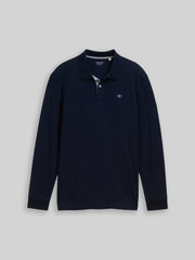 Męska Koszulka Polo Tom Tailor Basic Polo LS Sky Captain Blue 1043278 10668