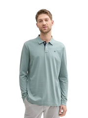 Męska Koszulka Polo Tom Tailor Basic Polo With Contrast Grey Mint 1043278 27475