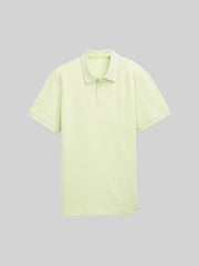 Męska Koszulka Polo Tom Tailor Printed Polo Lime Green Two Tone Pique 1045629 37704