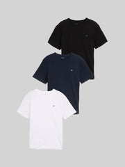 Zestaw Męskich Koszulek Tom Tailor 3-Pack T-shirt White 1047049 20000