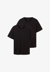 Dwupak Męska Koszulka Tom Tailor Doublepack Crewneck Tee Black 1037741 29999