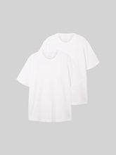 Dwupak Męska Koszulka Tom Tailor Doublepack Crewneck Tee White 1039970 20000
