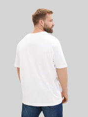 Męska Koszulka Tom Tailor Plus Logo Tee White 1039944 20000