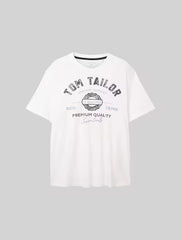Męska Koszulka Tom Tailor Plus Logo Tee White 1039944 20000