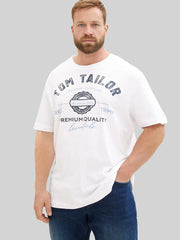 Męska Koszulka Tom Tailor Plus Logo Tee White 1039944 20000