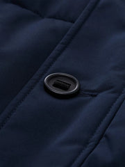 Męska Kurtka Tom Tailor Puffer Jacket With Hood Sky Captain Blue 1046971 10668