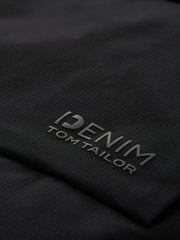 Męska Kurtka Tom Tailor Tech Hooded Parka Black 1046899 29999