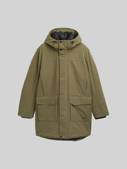 Męska Kurtka Tom Tailor Tech Hooded Parka Jungle Soil Green 1046899 11848