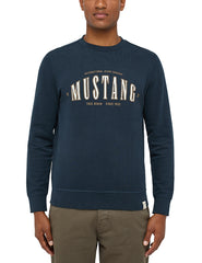 Męska Bluza Nierozpinana Mustang Style Ben Crewneck Carbon 1014505 4135