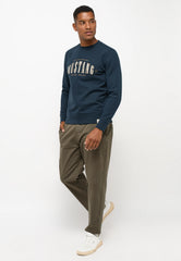 Męska Bluza Nierozpinana Mustang Style Ben Crewneck Carbon 1014505 4135