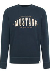 Męska Bluza Nierozpinana Mustang Style Ben Crewneck Carbon 1014505 4135